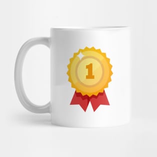 Golden medal of winner Mug